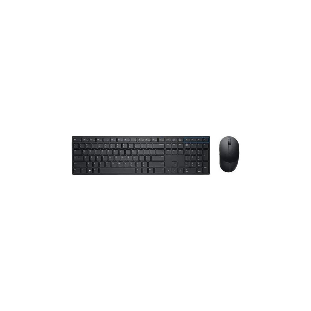 Produktbild för Dell Keyboard and Mouse KM3322W - sats med tangentbord och mus - QWERTY - USA, internationellt - svart Inmatningsenhet