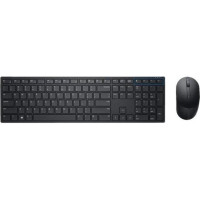 Produktbild för Dell Keyboard and Mouse KM3322W - sats med tangentbord och mus - QWERTY - USA, internationellt - svart Inmatningsenhet