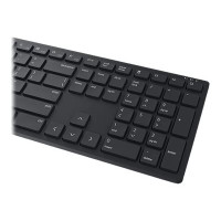 Produktbild för Dell Keyboard and Mouse KM3322W - sats med tangentbord och mus - QWERTY - USA, internationellt - svart Inmatningsenhet