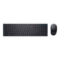 Produktbild för Dell Keyboard and Mouse KM3322W - sats med tangentbord och mus - QWERTY - USA, internationellt - svart Inmatningsenhet