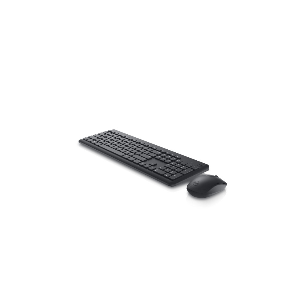 Produktbild för Dell Keyboard and Mouse KM3322W - sats med tangentbord och mus - QWERTY - USA, internationellt - svart Inmatningsenhet
