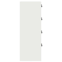 Produktbild för Arkivkåp med låda 2 pcs Vit 44 x 50 x 139 cm Kallvalsat Stål