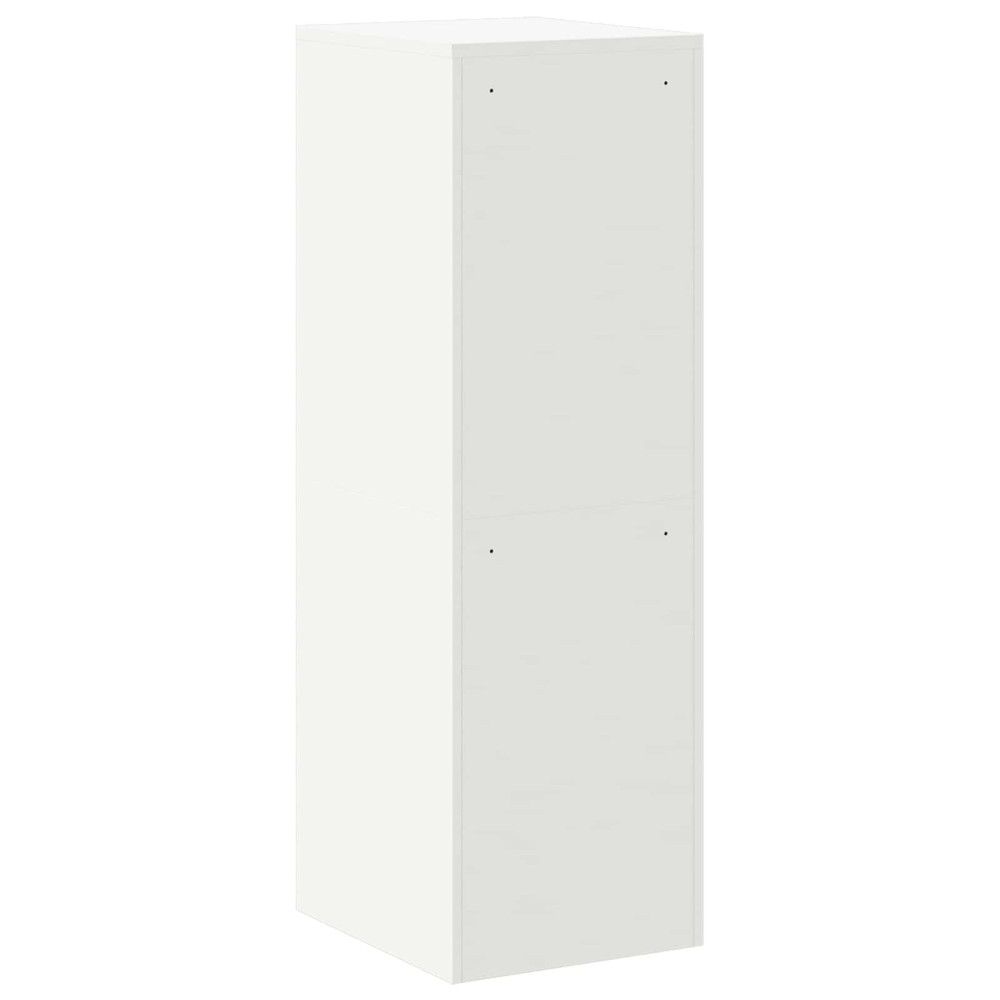 Produktbild för Arkivkåp med låda 2 pcs Vit 44 x 50 x 139 cm Kallvalsat Stål