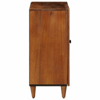 Produktbild för Sideboard Valnöt 60 x 33 x 75 cm Massivt mangoträ