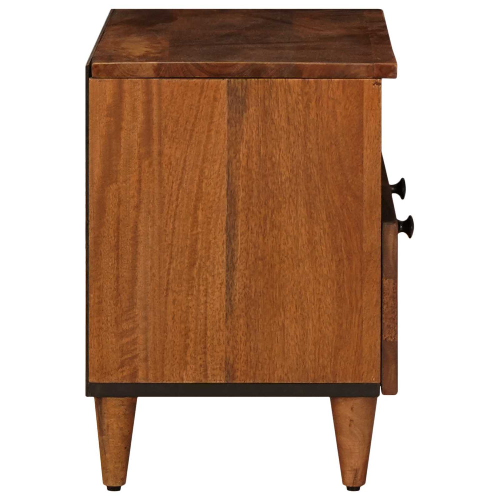 Produktbild för Kaffeebord med låda Brun 80 x 54 x 40 cm Massivt mangoträ