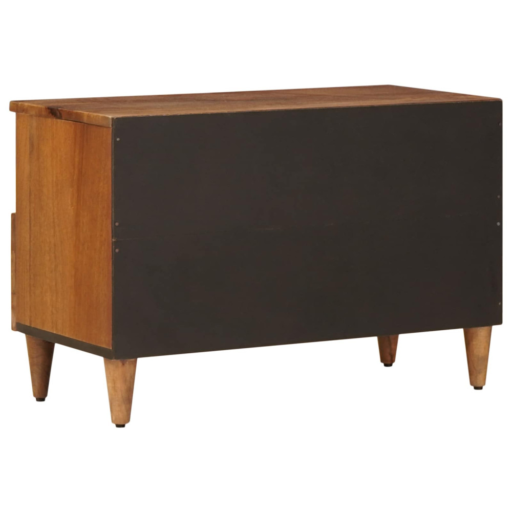 Produktbild för Kaffeebord med låda Brun 80 x 54 x 40 cm Massivt mangoträ