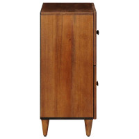 Produktbild för Sideboard med lagring Valnöt 60 x 33 x 75 cm Massivt mangoträ