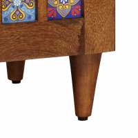 Produktbild för Sideboard med lagring Valnöt 60 x 33 x 75 cm Massivt mangoträ