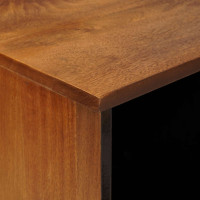 Produktbild för Sideboard med lagring Valnöt 80 x 33 x 75 cm Massivt mangoträ