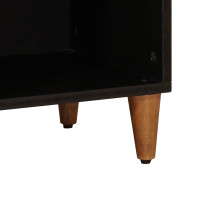 Produktbild för Sideboard med lagring Valnöt 80 x 33 x 75 cm Massivt mangoträ