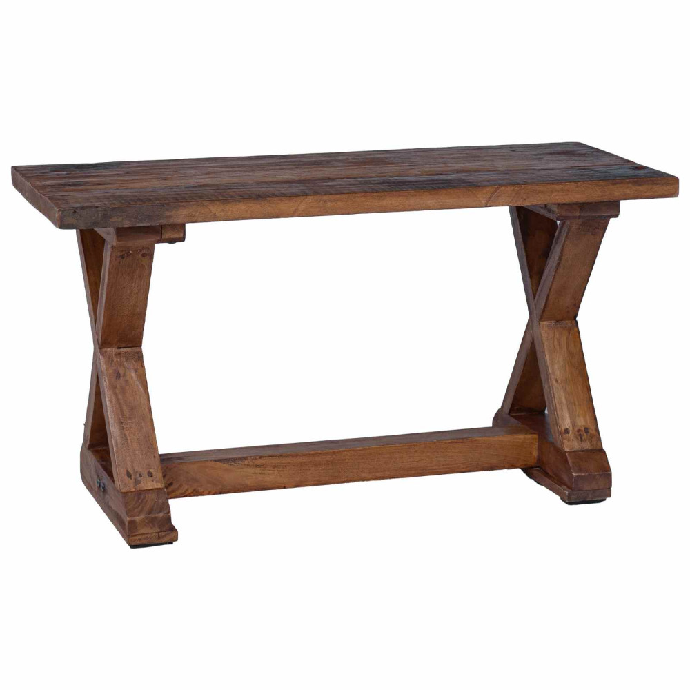 Produktbild för bänk Naturfärg 85 x 35 x 46 cm Massivt återvunnet trä