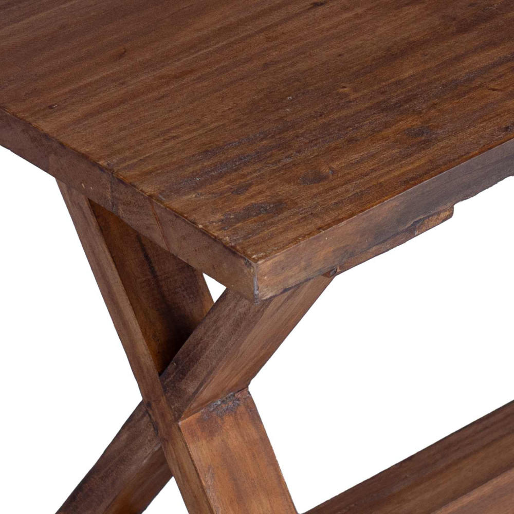 Produktbild för bänk Naturfärg 85 x 35 x 46 cm Massivt återvunnet trä