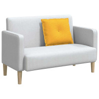 Produktbild för Ryggkudde Ljusgul 60 x 50 cm Kordread tyg