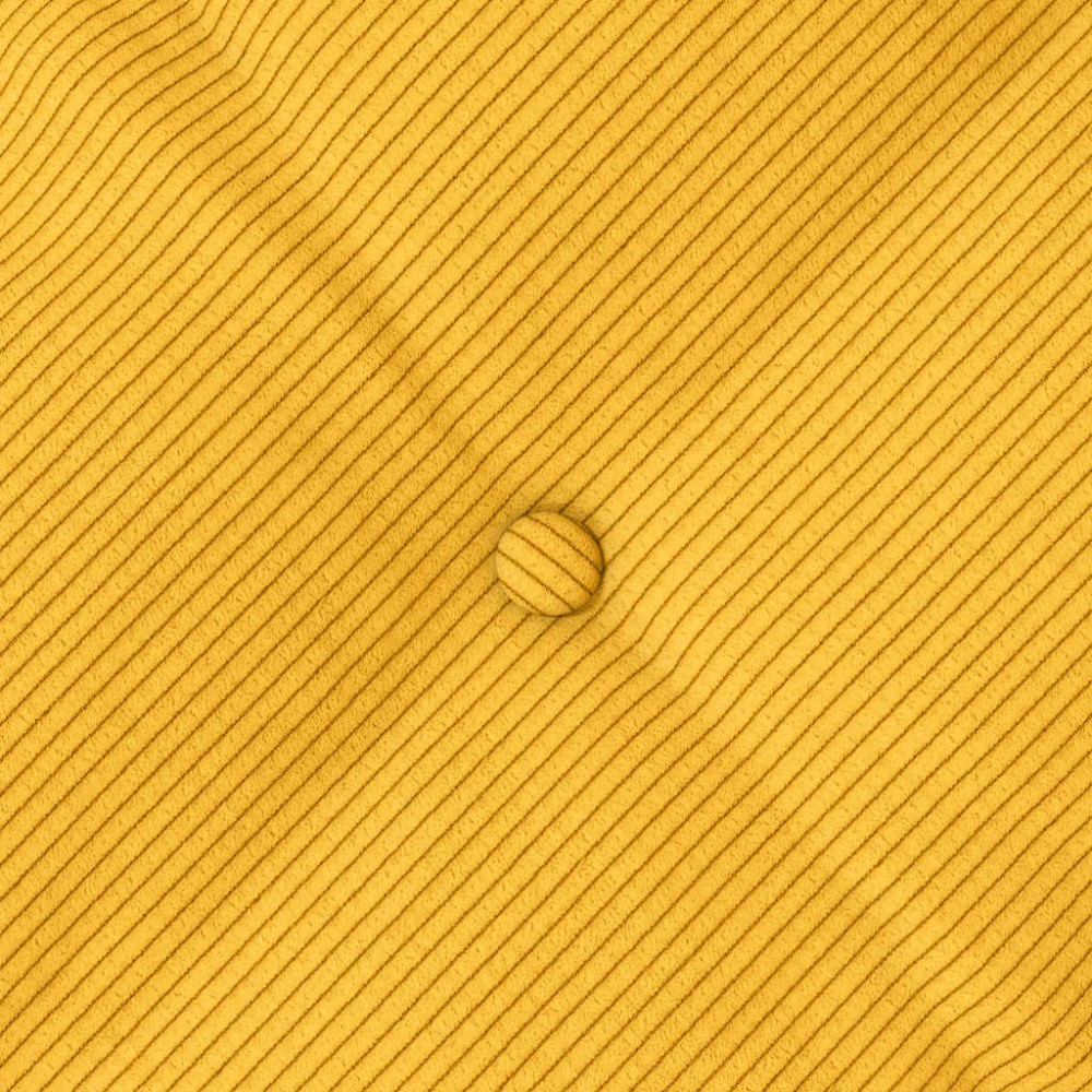 Produktbild för Ryggkudde Ljusgul 60 x 50 cm Kordread tyg