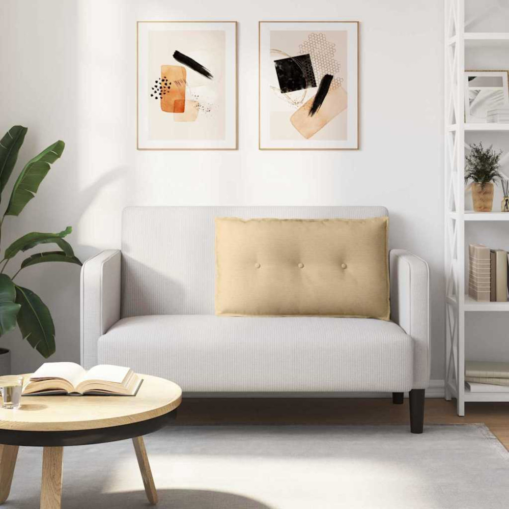 Produktbild för Ryggkudde Grågrön 80 x 50 cm Kordread tyg