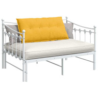 Produktbild för Ryggkudde Ljusgul 100 x 50 cm Kordread tyg