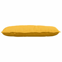 Produktbild för Ryggkudde Ljusgul 100 x 50 cm Kordread tyg