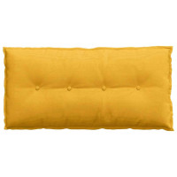 Produktbild för Ryggkudde Ljusgul 100 x 50 cm Kordread tyg