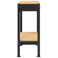 Produktbild för Arbetsbänk Svart 80 x 40 x 91 cm Konstruktions trä och metall