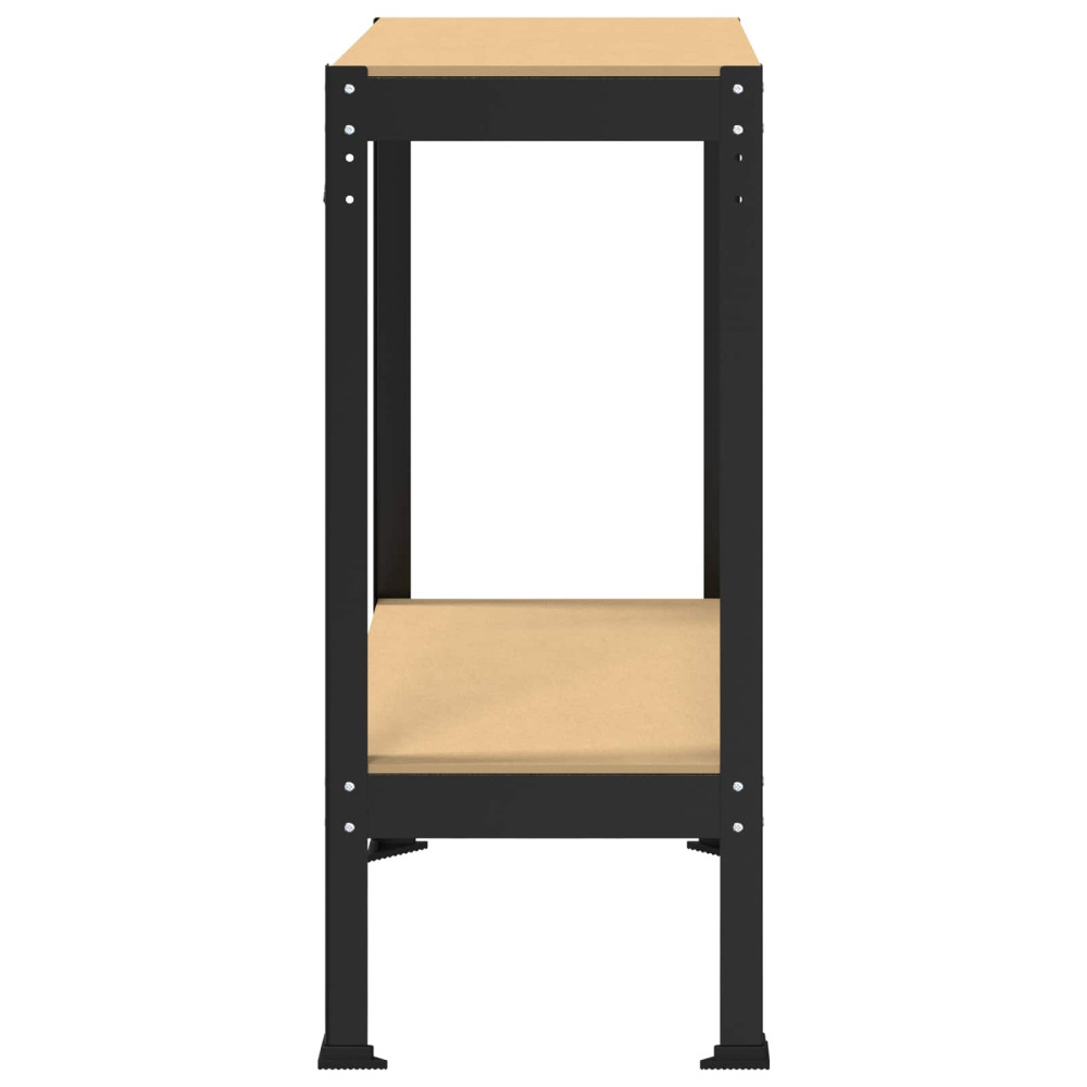 Produktbild för Arbetsbänk Svart 81 x 41 x 91 cm Konstruktions trä och metall