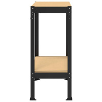Produktbild för Arbetsbänk Svart 81 x 41 x 91 cm Konstruktions trä och metall