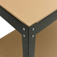 Produktbild för Arbetsbänk Svart 81 x 41 x 91 cm Konstruktions trä och metall
