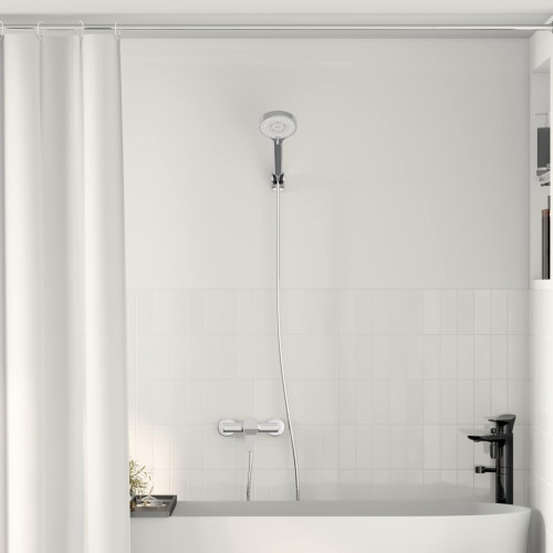 vidaXL Duschhuvud Set Krom G 1 / 2 tum Mässing