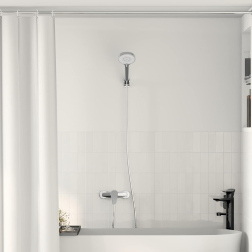 vidaXL Duschhuvud Set Krom G 1 / 2 tum