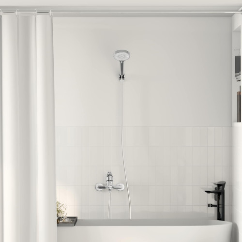 vidaXL Duschhuvud Set Krom G 1 / 2 tum
