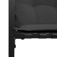 Produktbild för Trälagerssoffa med kudde Enfärgad Dim grå 114 x 55 x 77 cm