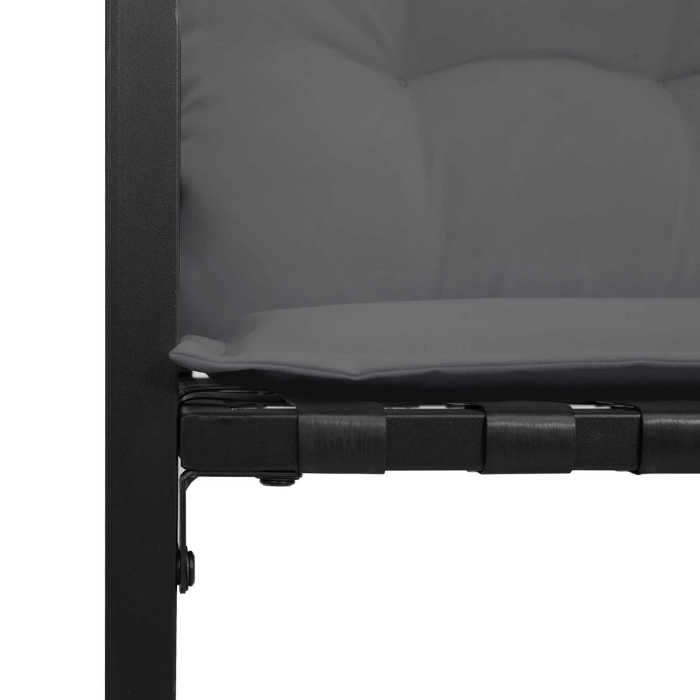 Produktbild för Trälagerssoffa med kudde Enfärgad Ljusgrå 114 x 55 x 77 cm