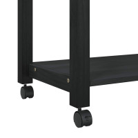 Produktbild för Köksvagn MONZA Svart 84 x 40 x 88,5 cm Massiv furu