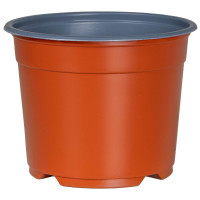 Produktbild för Rund Blomkruka 100 pcs Terracotta Ø 10 x 8 cm Plast
