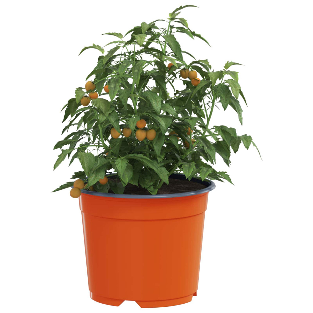 Produktbild för Rund Blomkruka 100 pcs Terracotta Ø 10 x 8 cm Plast