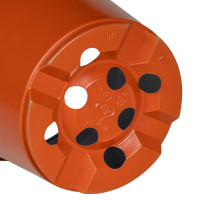 Produktbild för Rund Blomkruka 100 pcs Terracotta Ø 10 x 8 cm Plast