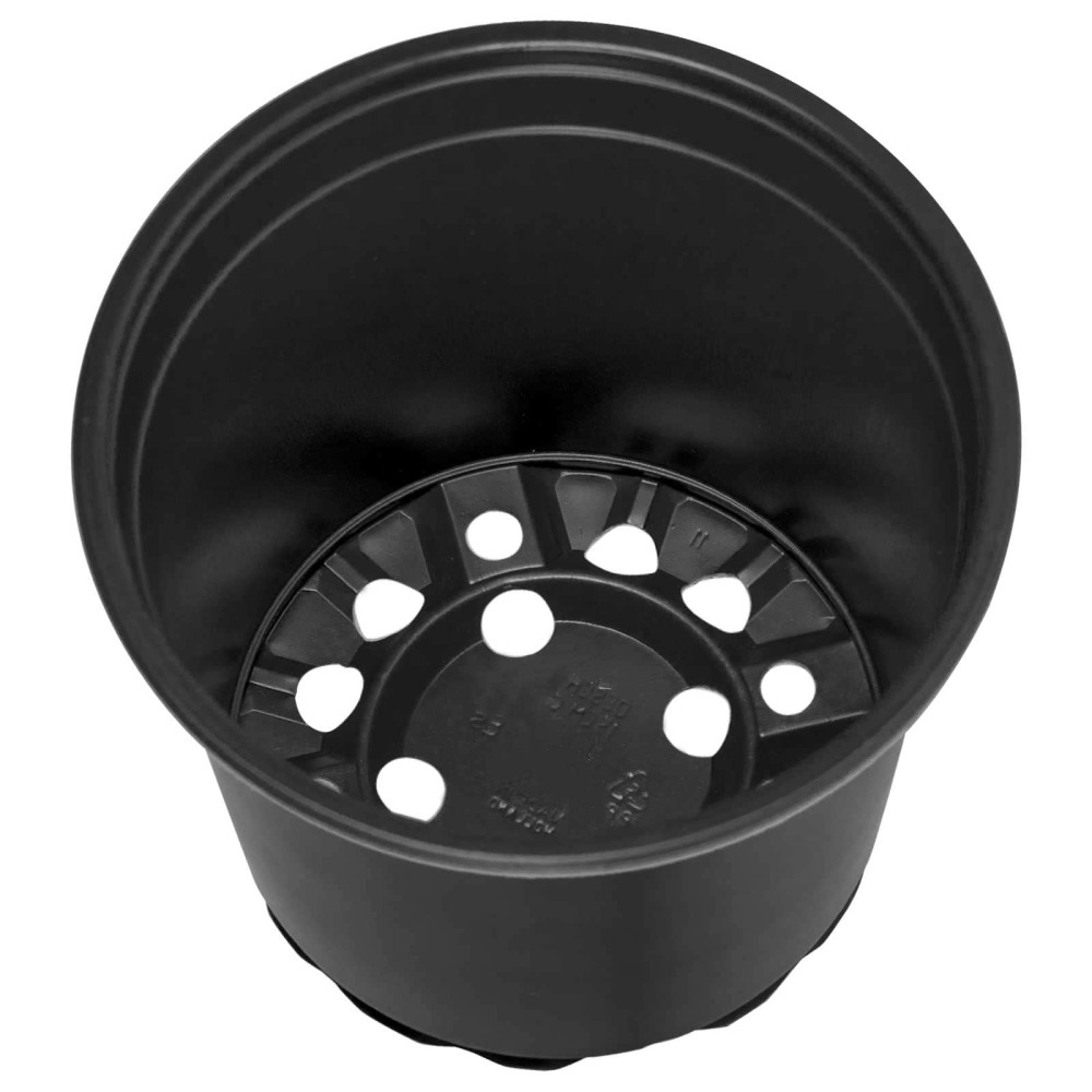 Produktbild för Blomkruka 200 pcs Svart Ø 15 x 13 cm Plast