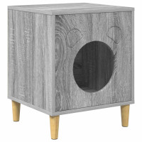 Produktbild för Katt hus Grå Sonoma 42,5 x 40 x 53 cm Konstruerat trä