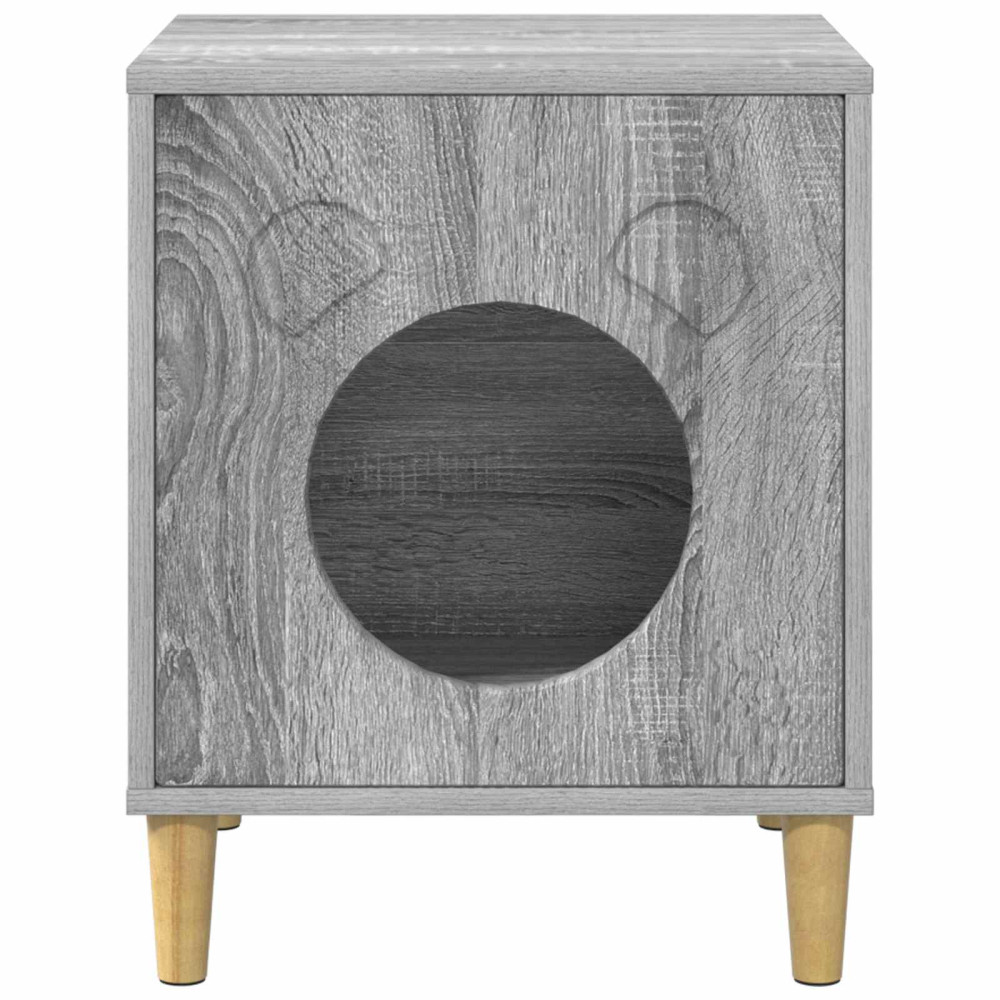 Produktbild för Katt hus Grå Sonoma 42,5 x 40 x 53 cm Konstruerat trä