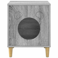 Produktbild för Katt hus Grå Sonoma 42,5 x 40 x 53 cm Konstruerat trä