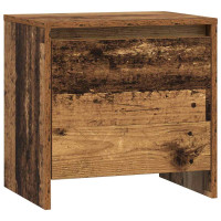 Produktbild för Nattduksbord Gammalt trä 45 x 34 x 44,5 cm Konstruerat trä
