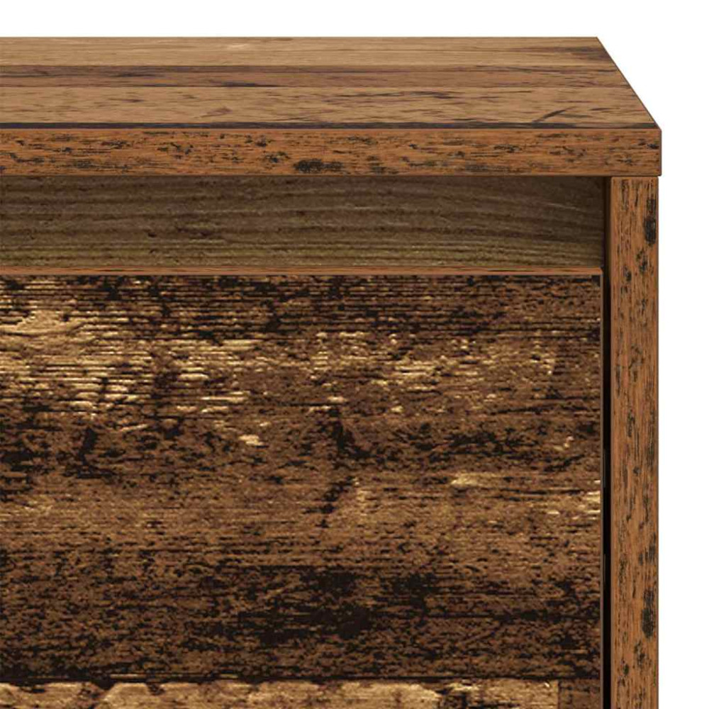 Produktbild för Nattduksbord Gammalt trä 45 x 34 x 44,5 cm Konstruerat trä