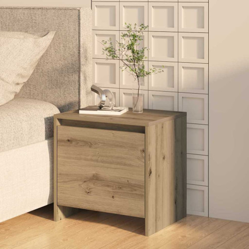vidaXL Nattduksbord Artisan Ek 45 x 34 x 44,5 cm Konstruerat trä