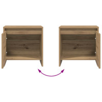 Produktbild för Nattduksbord Artisan Ek 45 x 34 x 44,5 cm Konstruerat trä