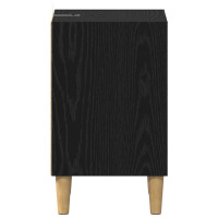 Produktbild för Sängskåp Svart Ek 40 x 30 x 50 cm Konstruerat trä