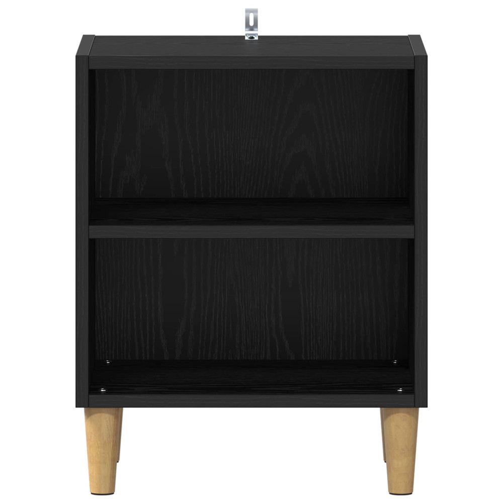 Produktbild för Sängskåp 2 pcs Svart Ek 40 x 30 x 50 cm Konstruerat trä