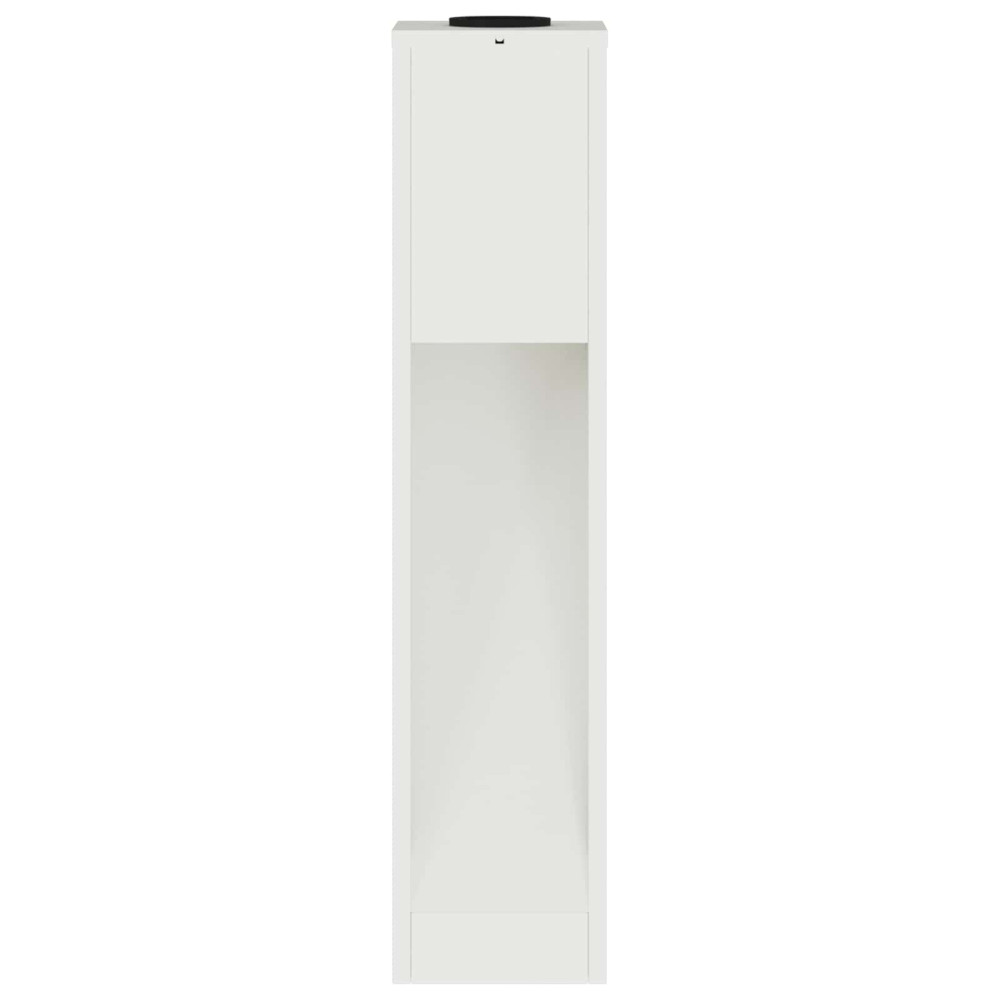 Produktbild för Solcell LED-vägbelysning 2 pcs Vit Kallvalsat stål