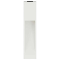 Produktbild för Solcell LED-vägbelysning 2 pcs Vit Kallvalsat stål