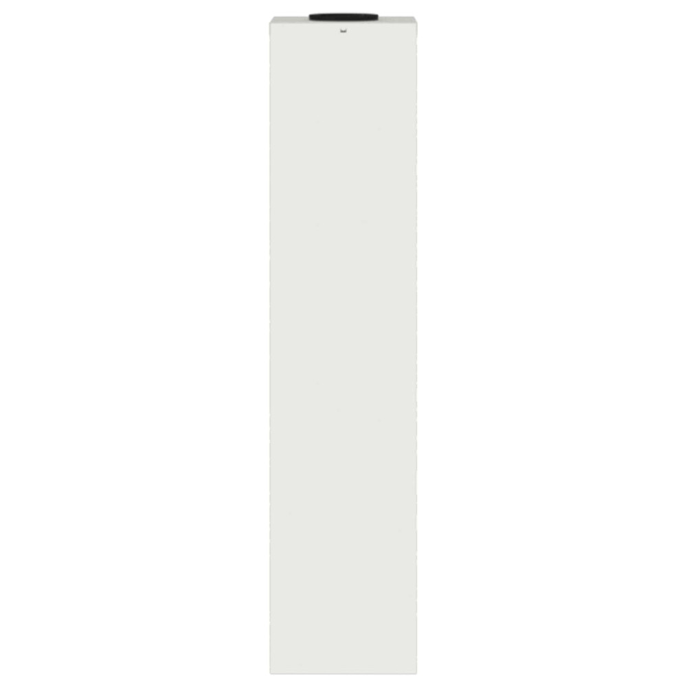 Produktbild för Solcell LED-vägbelysning 2 pcs Vit Kallvalsat stål
