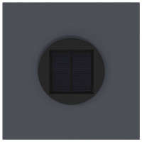 Produktbild för Solcell LED-vägbelysning 2 pcs Antracit Kallvalsat stål