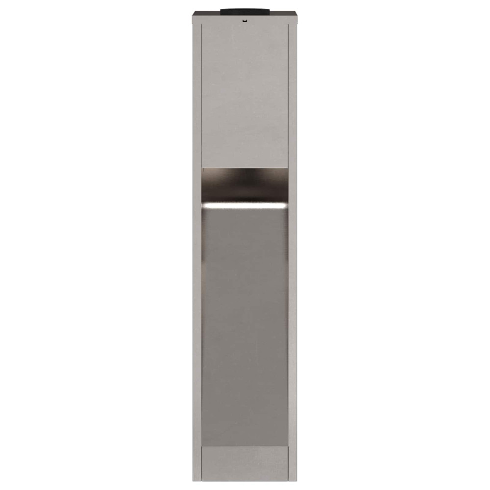 Produktbild för Solcell LED-vägbelysning 2 pcs Silver Rostfritt stål